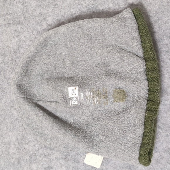 NFL ARMY GREEN Packers lined winter Youth beanie USA Flag New Era - Picture 4 of 8